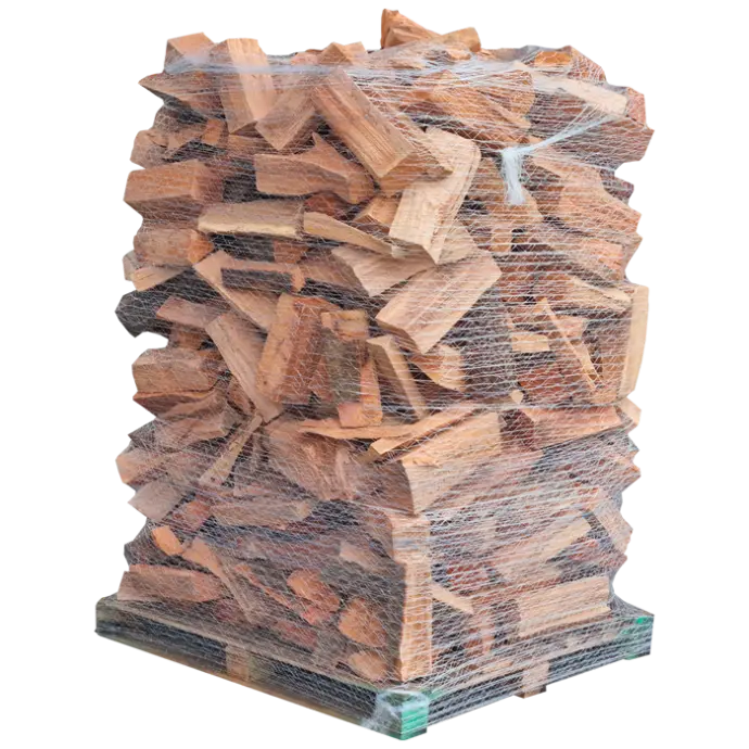 Palette filmée de bois de chauffage sec Palette de bois de chauffage sec