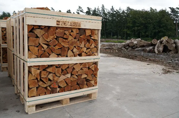 [ARDR33] Ardenwood - Palette rangée - Hêtre sec - Clous en bois - 33cm (2 stères)